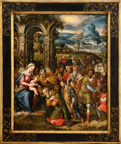 Adoration of the Magi - Flemish school of the 17th century,  circle of Frans Francken II (1581-1642)